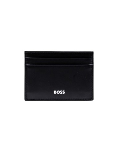 BOSS Portefeuille homme noir cuir