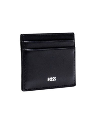 BOSS Portefeuille homme noir cuir
