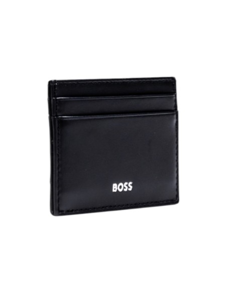 BOSS Portefeuille homme noir cuir