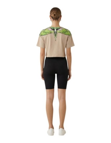 County Of Milan Top femme beige imprimé