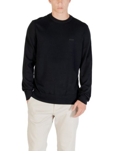 BOSS Pull homme noir