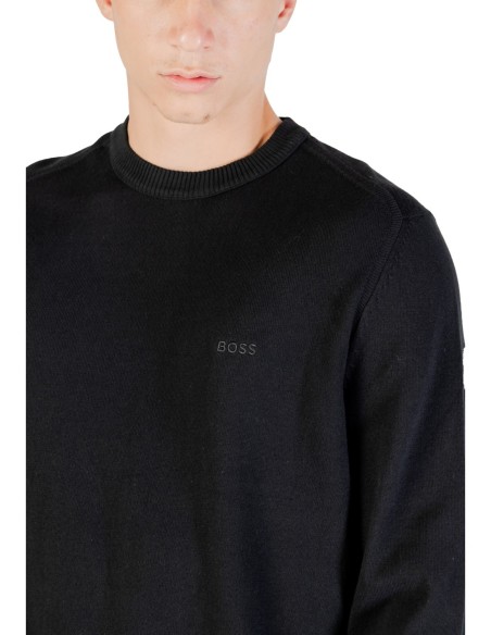BOSS Pull homme noir