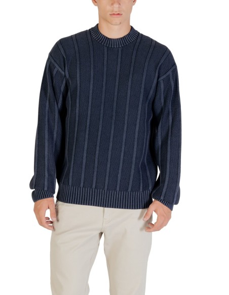BOSS Pull homme bleu