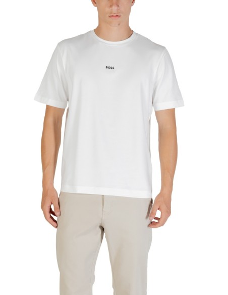 BOSS T-shirt homme blanc hiver