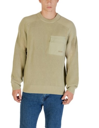 BOSS Pull homme beige