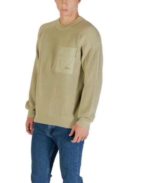 BOSS Pull homme beige