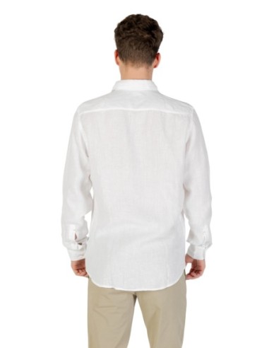 BOSS Chemise homme blanche lin