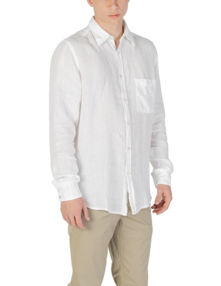 BOSS Chemise homme blanche lin