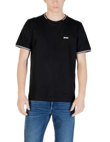 BOSS T-shirt homme noir stretch