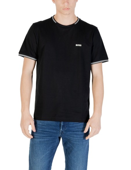 BOSS T-shirt homme noir stretch