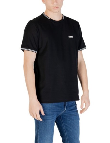 BOSS T-shirt homme noir stretch