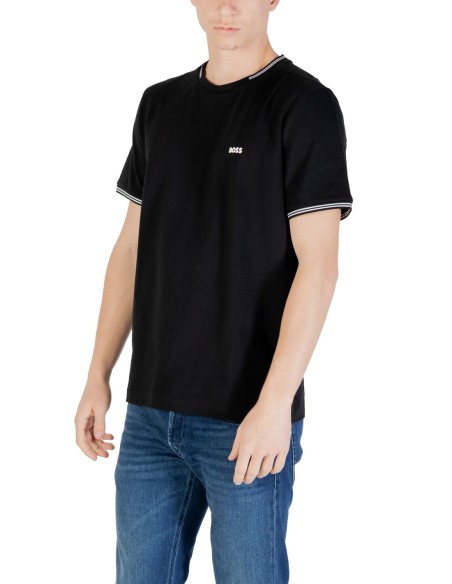 BOSS T-shirt homme noir stretch