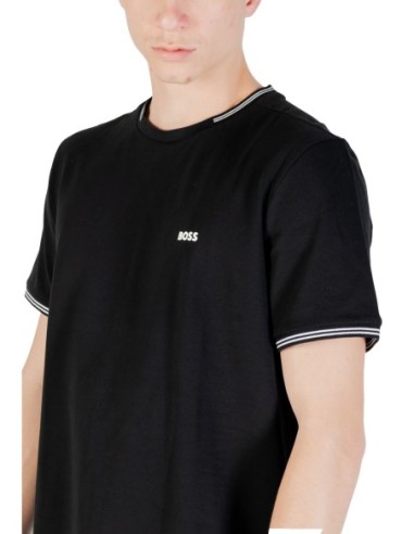 BOSS T-shirt homme noir stretch