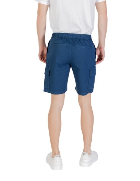 BOSS Bermuda homme bleu coton