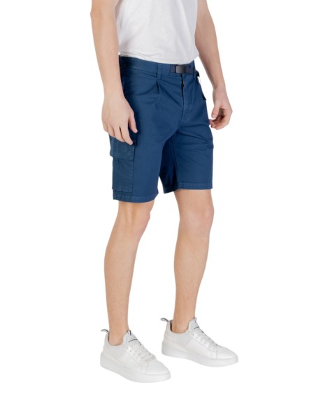 BOSS Bermuda homme bleu coton