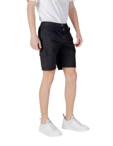 BOSS Bermuda homme noir coton