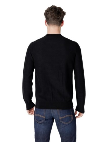 BOSS Pull homme noir cachemire