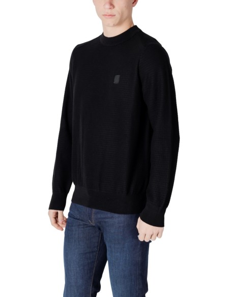 BOSS Pull homme noir cachemire
