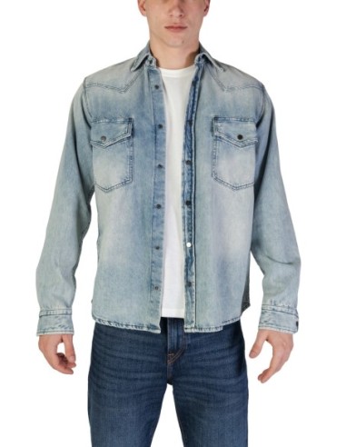 BOSS Chemise homme bleue