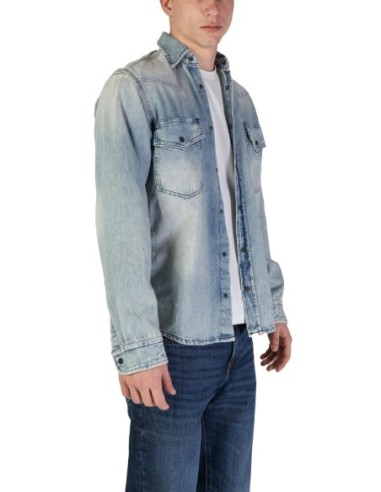 BOSS Chemise homme bleue