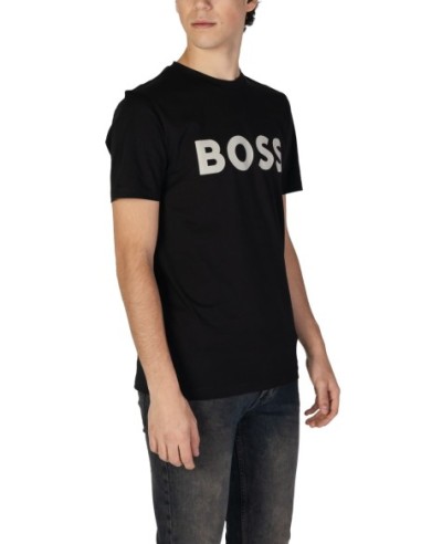 BOSS T-shirt homme noir imprimé