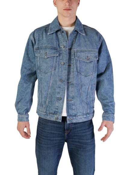 BOSS Veste homme bleu azur