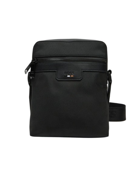 BOSS sac homme noir zippé