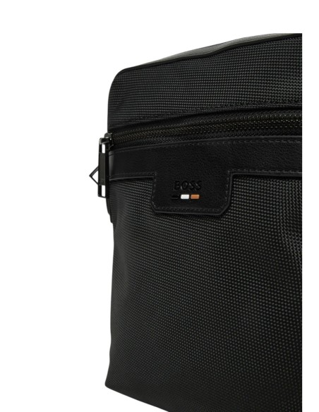 BOSS sac homme noir zippé