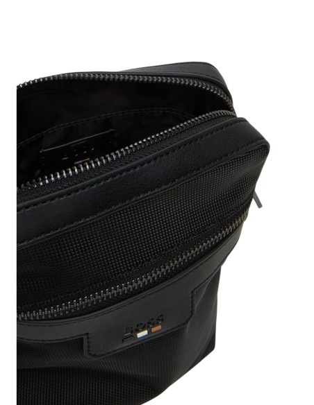 BOSS sac homme noir zippé