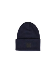 BOSS bonnet homme bleu coton
