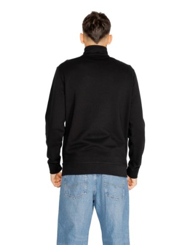 BOSS sweat homme noir coton
