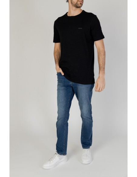 BOSS t-shirt homme noir imprimé coton – Style moderne