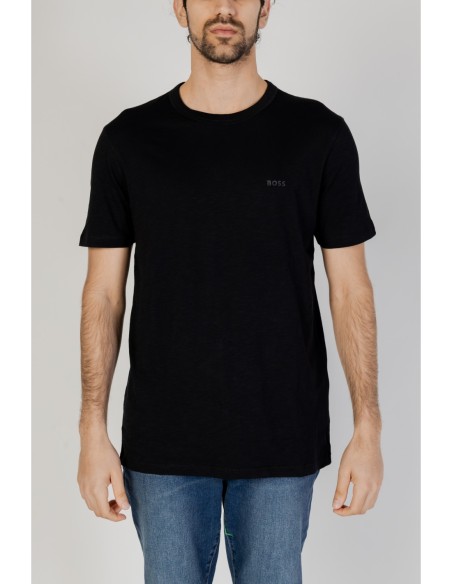 BOSS t-shirt homme noir imprimé coton – Style moderne