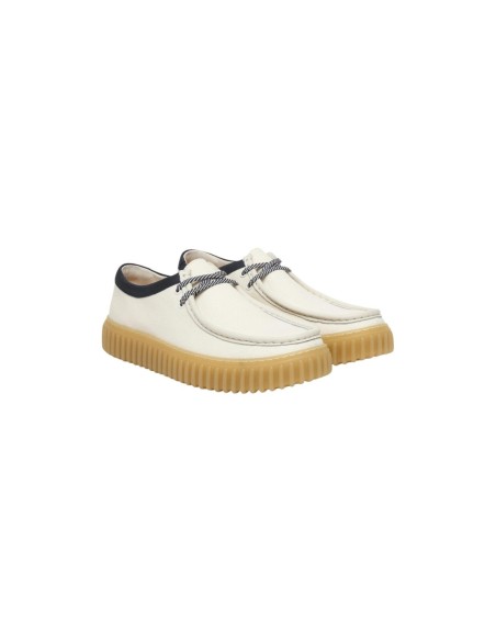 Clarks derbies homme blanches à lacets – Printemps/Été