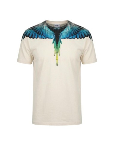 County Of Milan t-shirt homme beige imprimé coton – Casual