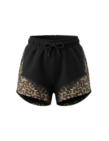 County Of Milan short femme noir léopard coton – Tendance