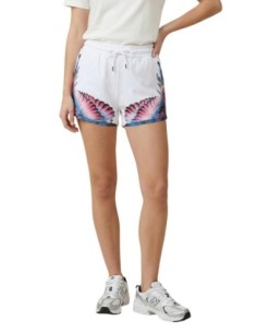 County Of Milan short femme blanc imprimé coton – Été