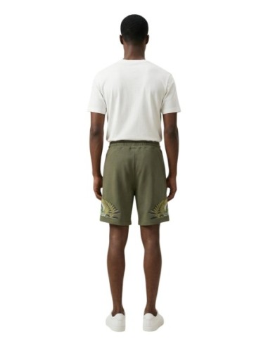 County Of Milan bermuda homme vert imprimé coton – Été