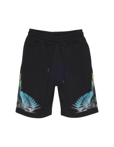 County Of Milan bermuda homme noir imprimé coton – Casual
