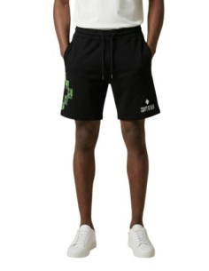 County Of Milan bermuda homme noir imprimé coton – Été