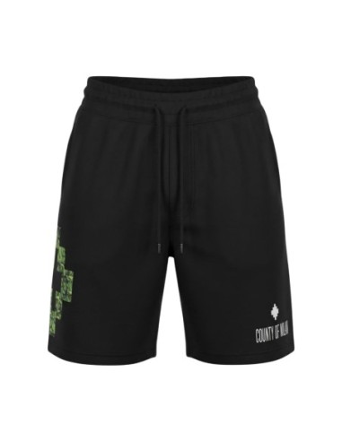 County Of Milan bermuda homme noir imprimé coton – Été