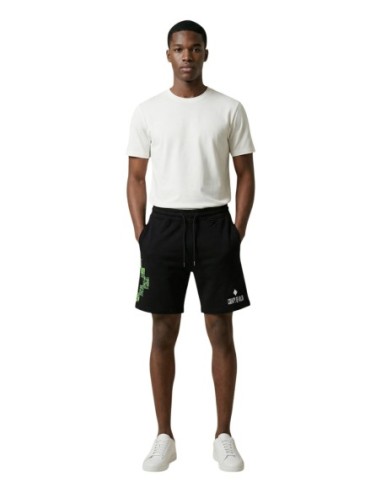 County Of Milan bermuda homme noir imprimé coton – Été