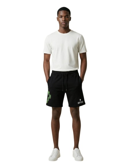 County Of Milan bermuda homme noir imprimé coton – Été