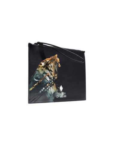 County Of Milan sac bandoulière homme noir imprimé – Compact