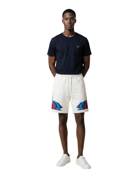 County Of Milan bermuda homme beige imprimé coton – Été