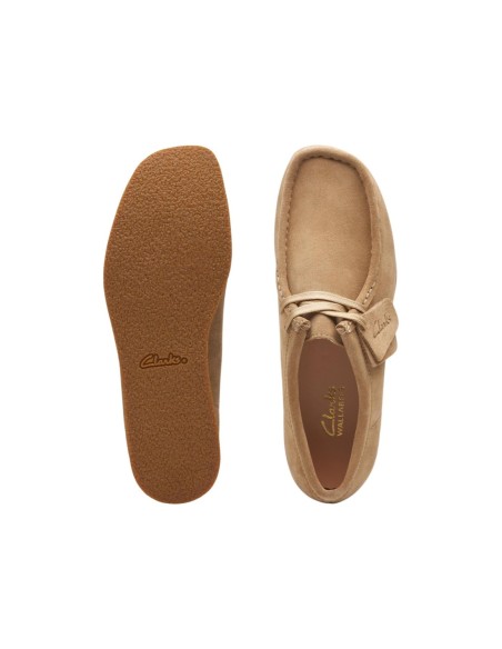 Clarks derbies femme chamois beige à lacets – Printemps/Été