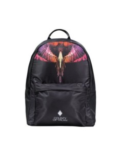 County Of Milan sac à dos homme nylon noir imprimé – Poches multiples