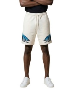 County Of Milan bermuda homme beige imprimé coton – Confort estival