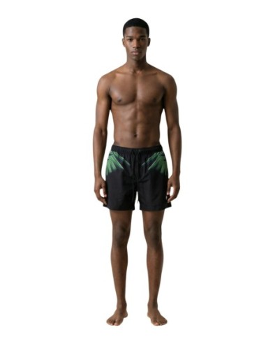 County Of Milan maillot de bain homme noir imprimé – Style estival