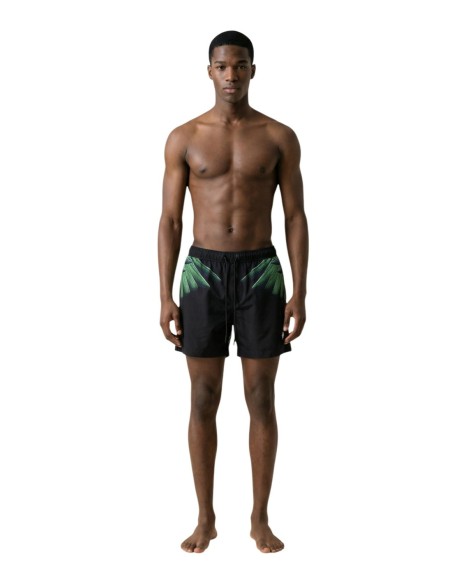 County Of Milan maillot de bain homme noir imprimé – Style estival